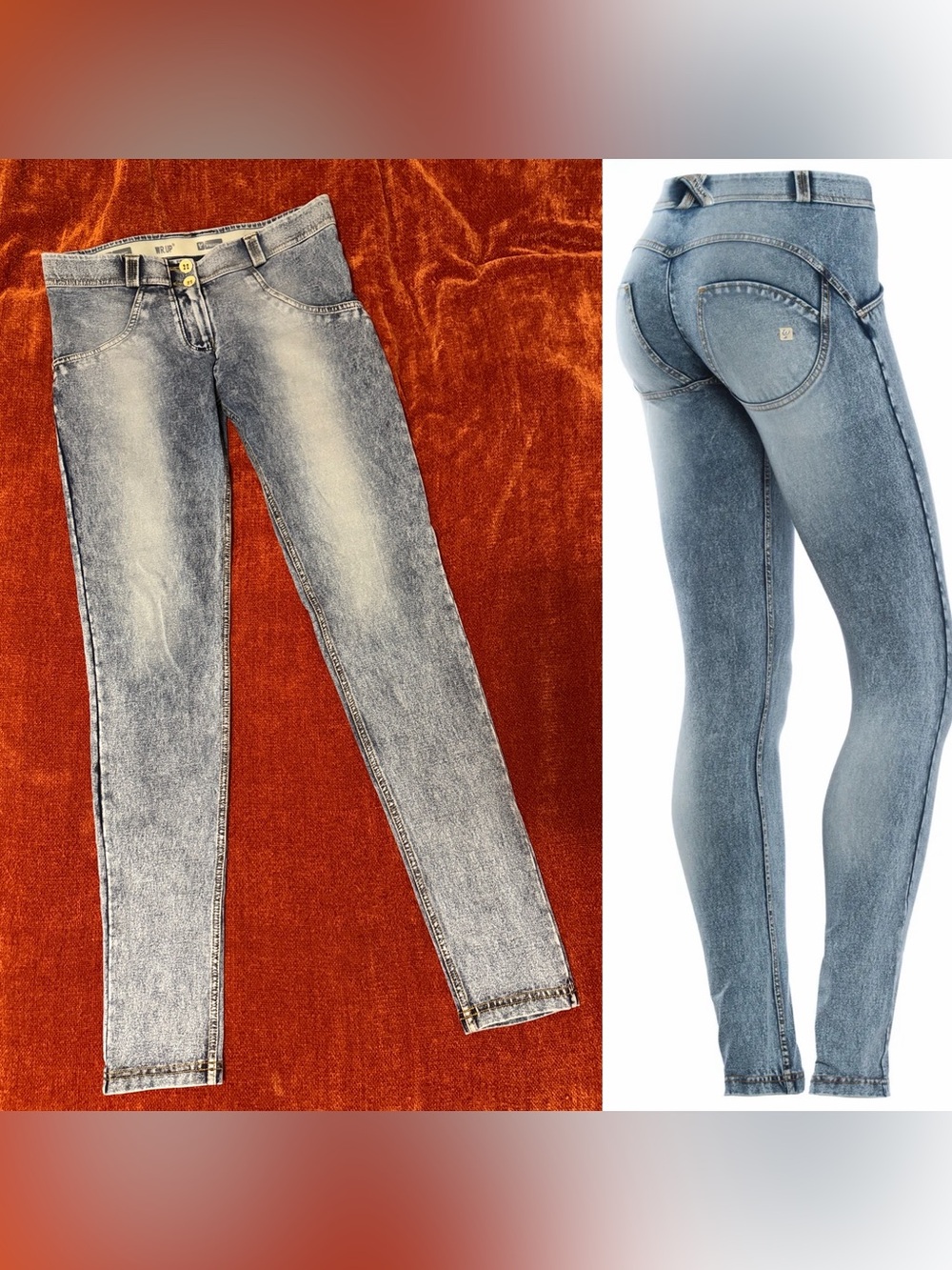 Freddy Jeans | WR.UP Booty-lift Acid Wash Denim Pants | NWOT| S
